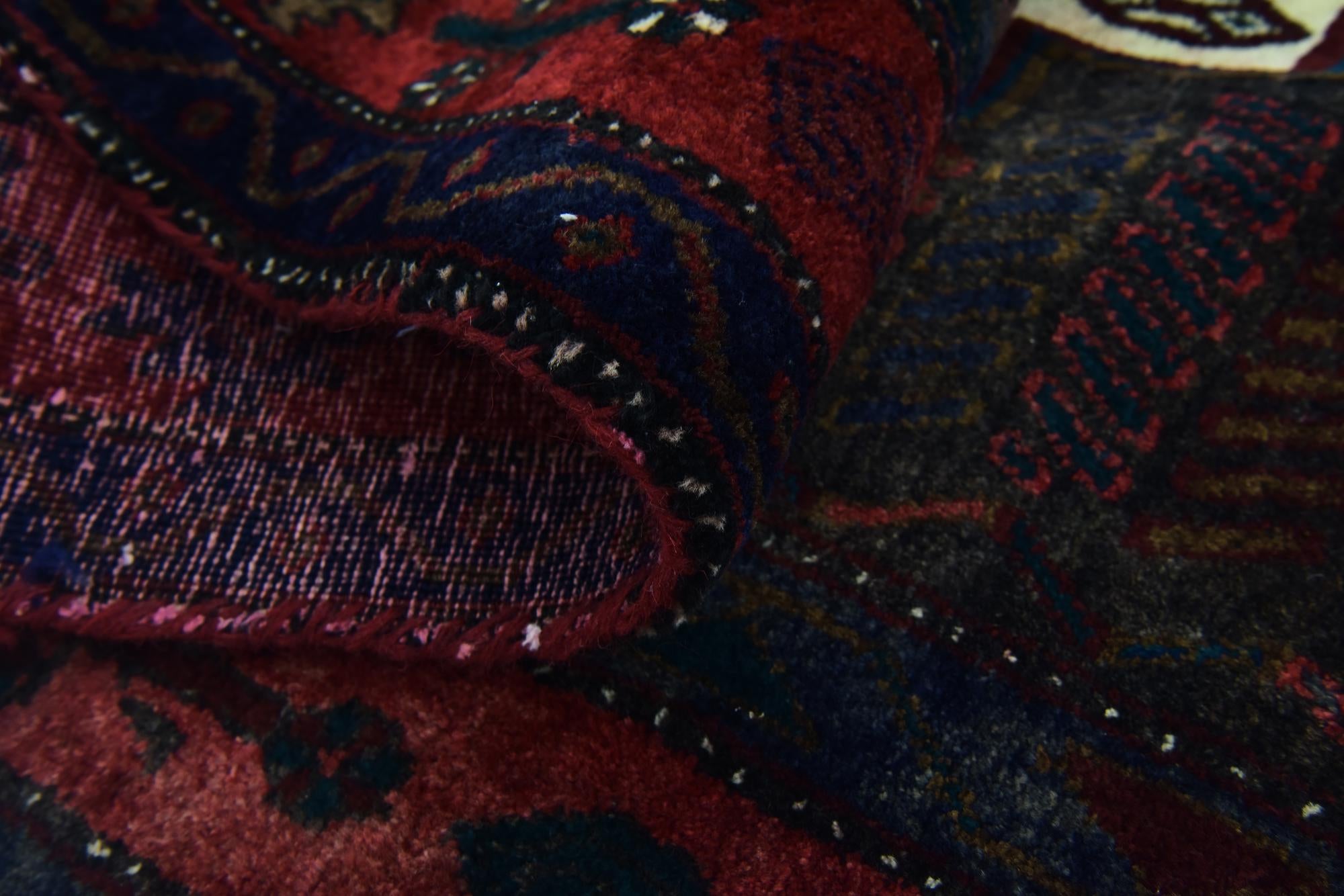 4' 10 x 9' 10 Hand Knotted Sirjan Persian Wool Runner Rug