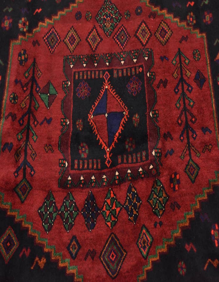 Detail image of 5' x 11' 10 Hand Knotted Sirjan Persian Wool Runner Rug