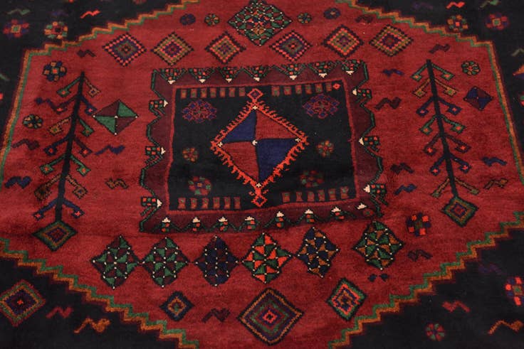 Detail image of 5' x 11' 10 Hand Knotted Sirjan Persian Wool Runner Rug