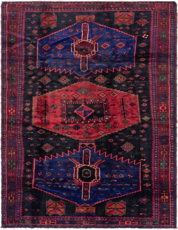 Detail image of 5' x 11' 10 Hand Knotted Sirjan Persian Wool Runner Rug