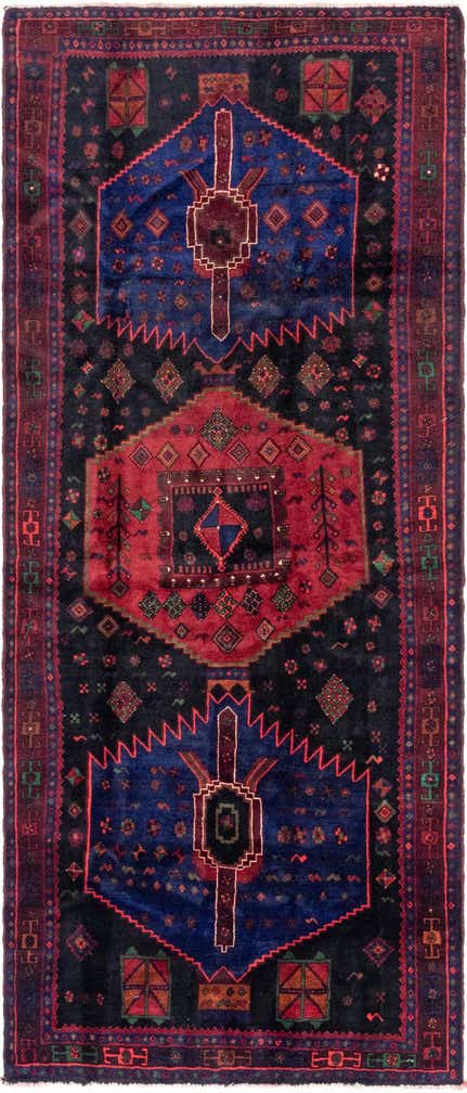 5' x 11' 10 Hand Knotted Sirjan Persian Wool Runner Rug
