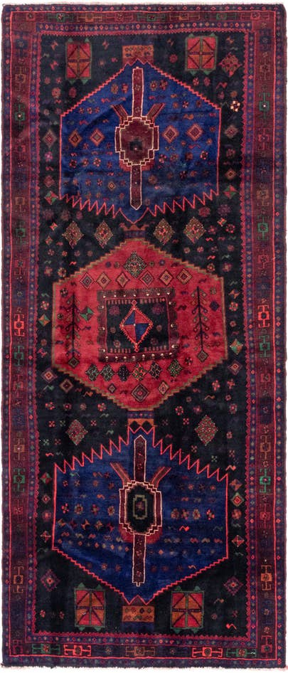 Detail image of 5' x 11' 10 Hand Knotted Sirjan Persian Wool Runner Rug