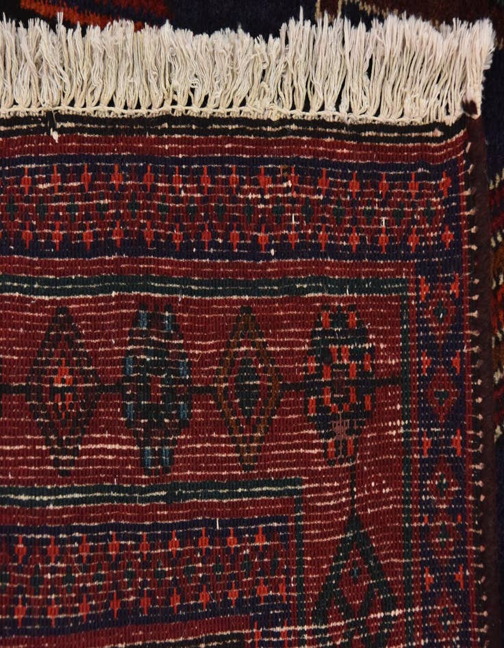 Detail image of 4' 10 x 12' 9  Hand Knotted Sirjan Persian Wool Runner Rug