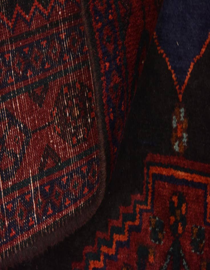 Detail image of 4' 10 x 12' 9  Hand Knotted Sirjan Persian Wool Runner Rug