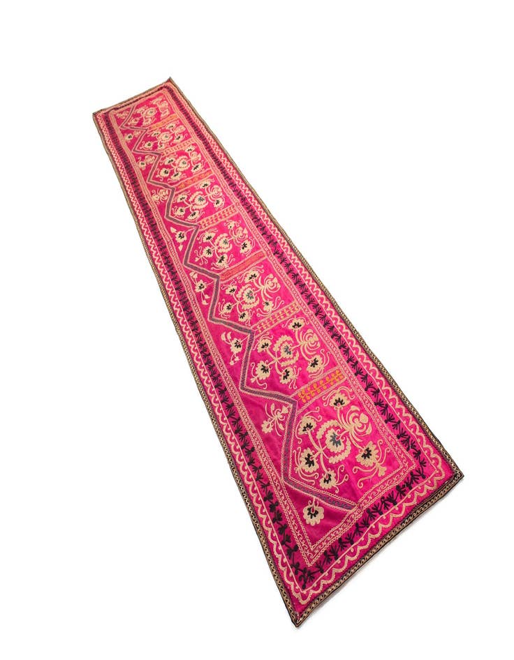 Detail image of 2' 4 x 11' 3 Suzani Runner Rug