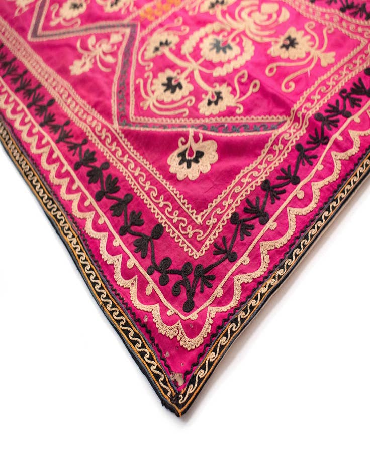 Detail image of 2' 4 x 11' 3 Suzani Runner Rug