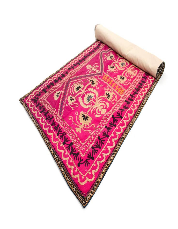 Detail image of 2' 4 x 11' 3 Suzani Runner Rug