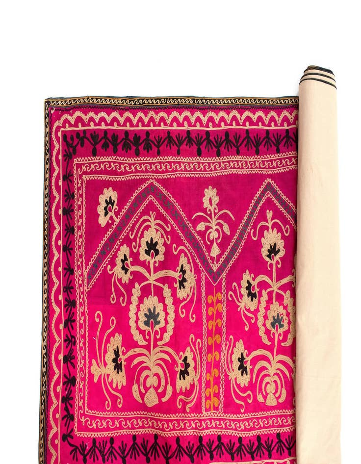 Detail image of 2' 4 x 11' 3 Suzani Runner Rug