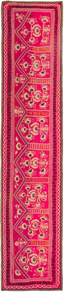 Detail image of 2' 4 x 11' 3 Suzani Runner Rug