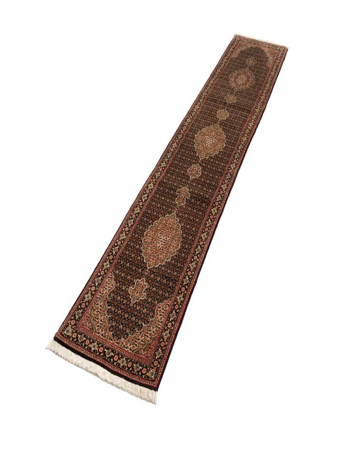 Detail image of 2' x 10' 9 Tabriz Mahi Wool Runner Rug