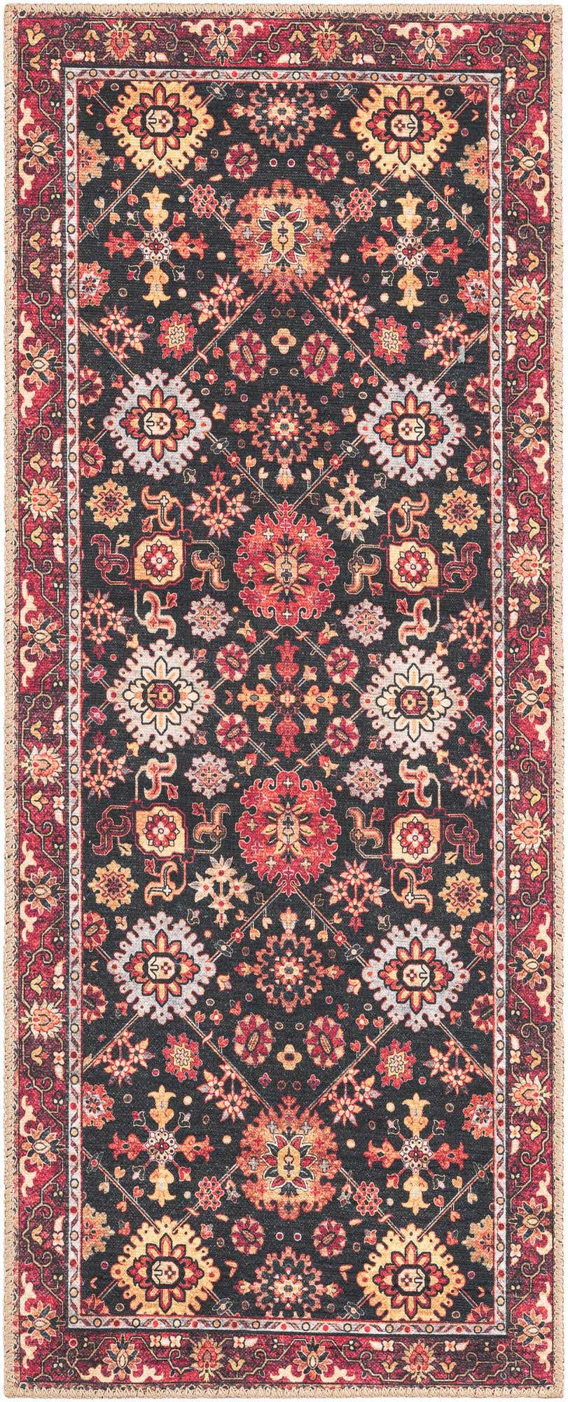 2' x 5' 1 Washable Timeless Runner Rug