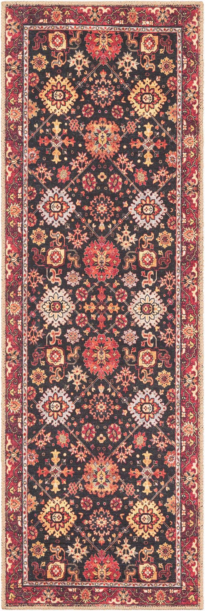 2' x 6' 1 Washable Timeless Runner Rug