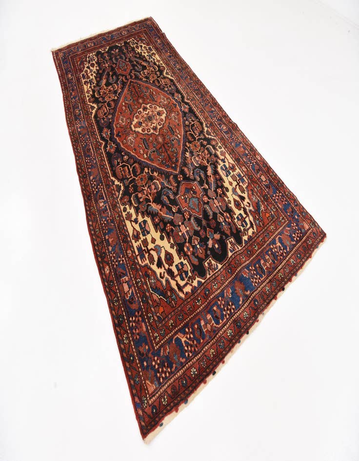 Detail image of 4' 10 x 10'  Hand Knotted Tuiserkan Persian Wool Runner Rug