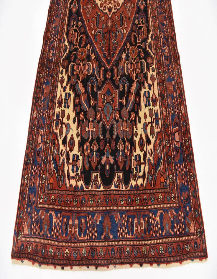 Detail image of 4' 10 x 10'  Hand Knotted Tuiserkan Persian Wool Runner Rug