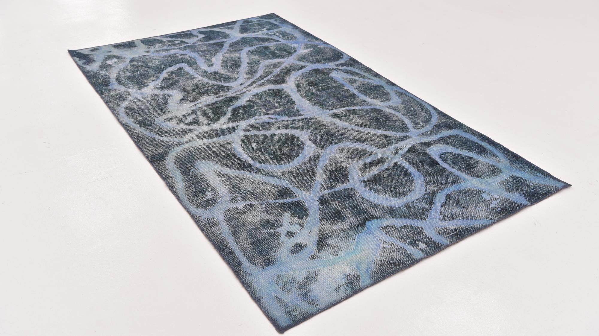 4' 6 x 7' 6 Hand Knotted Ultra Vintage Persian Wool Runner Rug