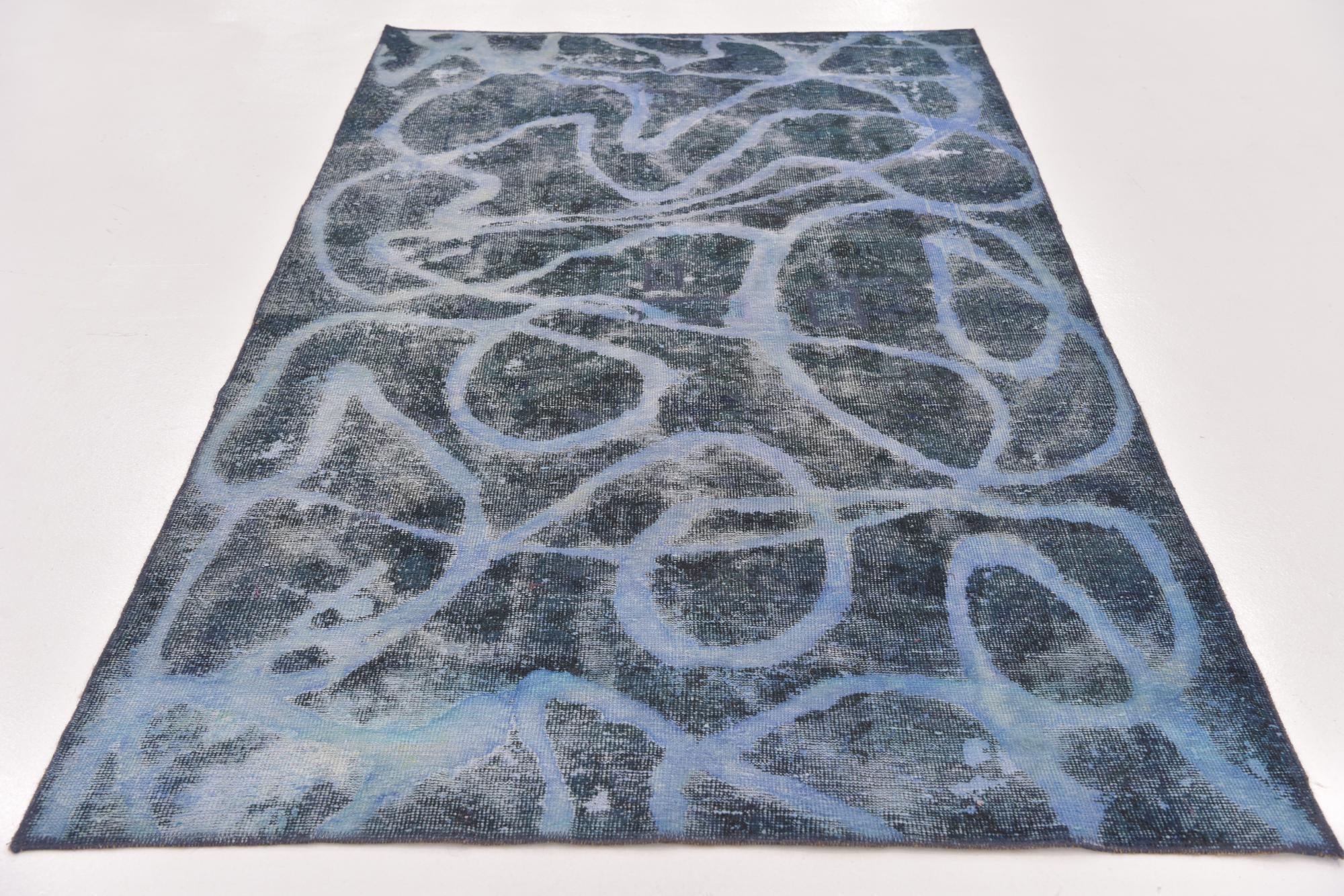 4' 6 x 7' 6 Hand Knotted Ultra Vintage Persian Wool Runner Rug