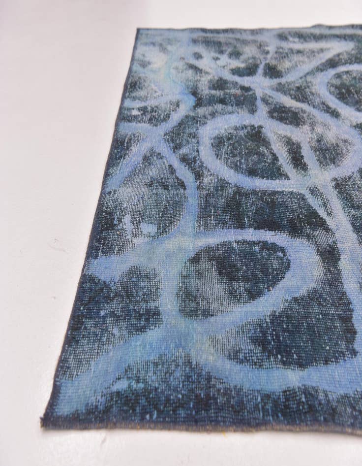 Detail image of 4' 6 x 7' 6  Hand Knotted Ultra Vintage Persian Wool Runner Rug