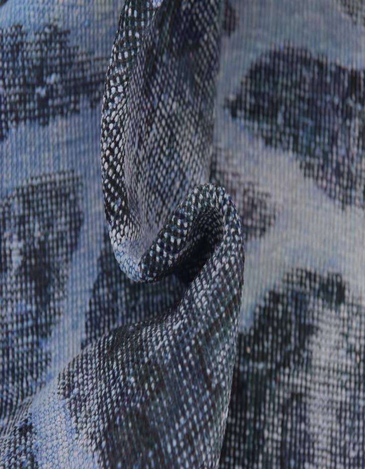 Detail image of 4' 6 x 7' 6  Hand Knotted Ultra Vintage Persian Wool Runner Rug