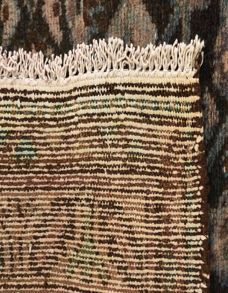 Detail image of 3' 4 x 9' 1  Hand Knotted Ultra Vintage Persian Wool Runner Rug