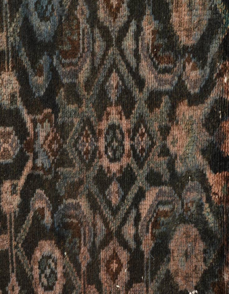 Detail image of 3' 4 x 9' 1  Hand Knotted Ultra Vintage Persian Wool Runner Rug