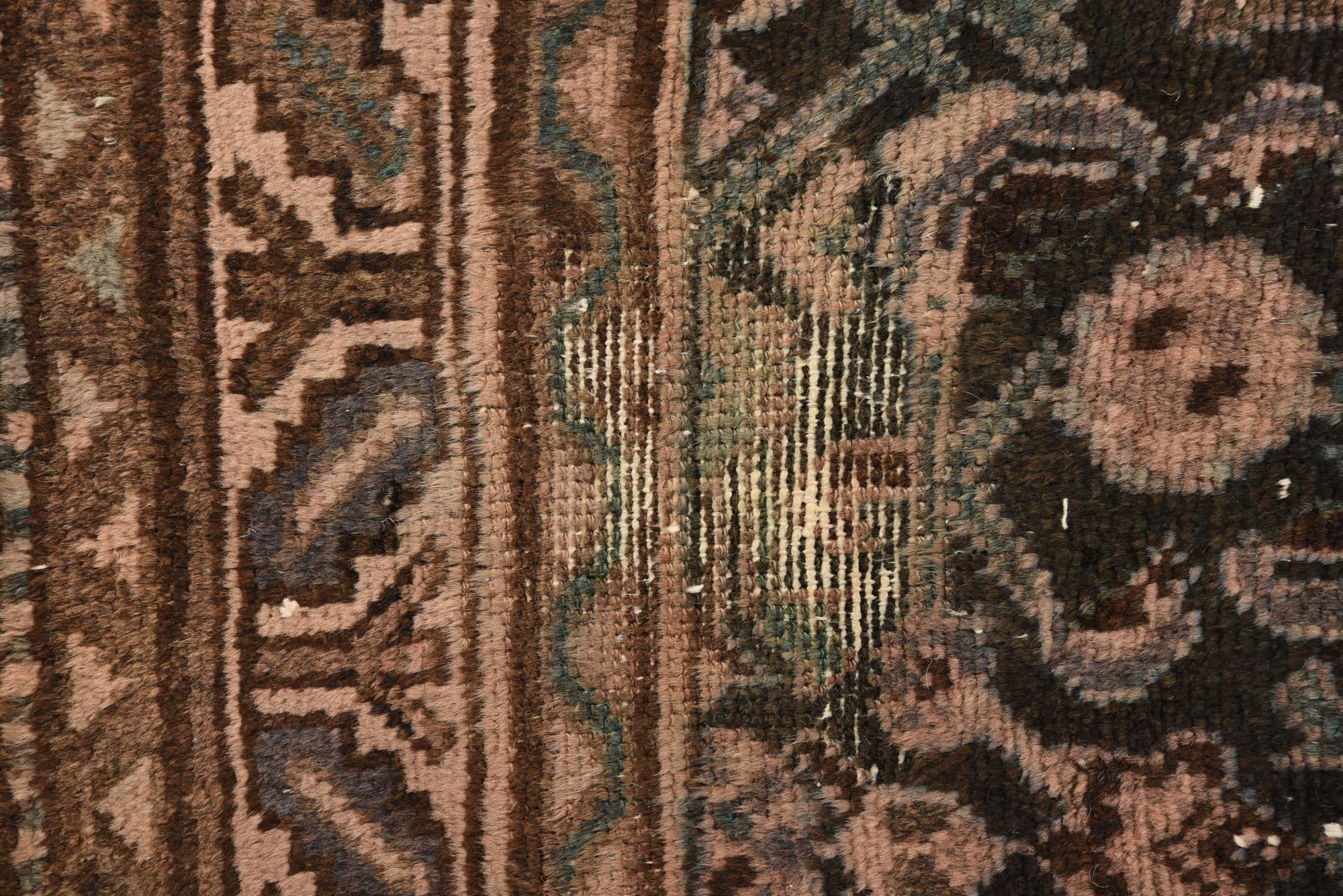 3' 4 x 9' 1 Hand Knotted Ultra Vintage Persian Wool Runner Rug