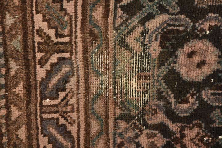 3' 4 x 9' 1 Hand Knotted Ultra Vintage Persian Wool Runner Rug