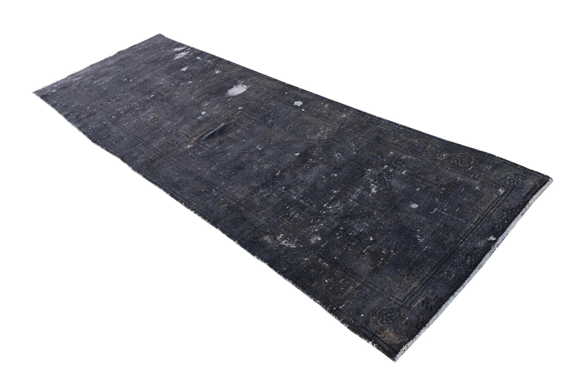 3' 4 x 9' 4 Hand Knotted Ultra Vintage Persian Wool Runner Rug