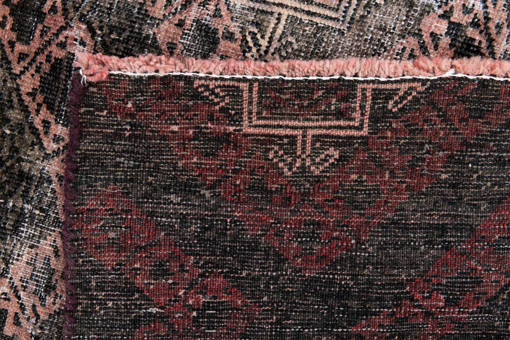 3' 3 x 8' 5 Hand Knotted Ultra Vintage Persian Wool Runner Rug