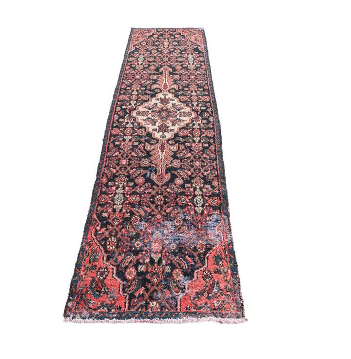 2' 4 x 8' 8 Hand Knotted Ultra Vintage Persian Wool Runner Rug