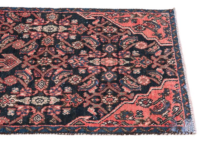 Detail image of 2' 4 x 8' 8 Hand Knotted Ultra Vintage Persian Wool Runner Rug