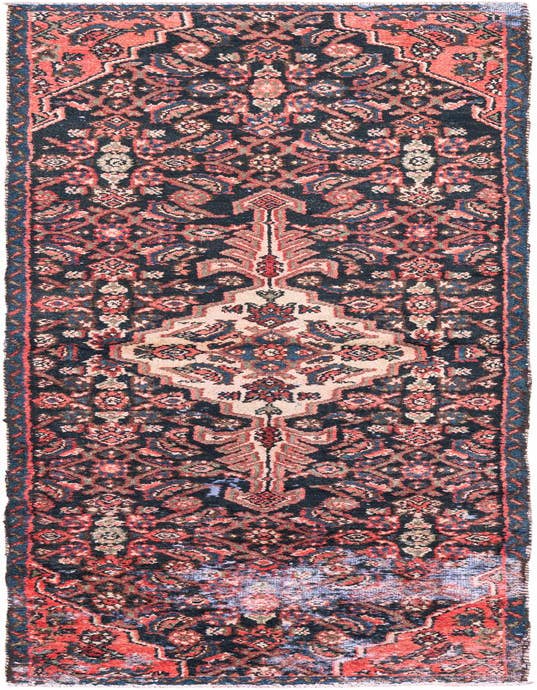 Detail image of 2' 4 x 8' 8 Hand Knotted Ultra Vintage Persian Wool Runner Rug