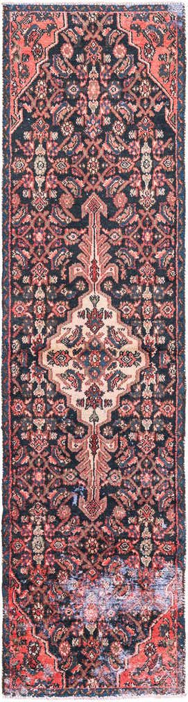 2' 4 x 8' 8 Hand Knotted Ultra Vintage Persian Wool Runner Rug