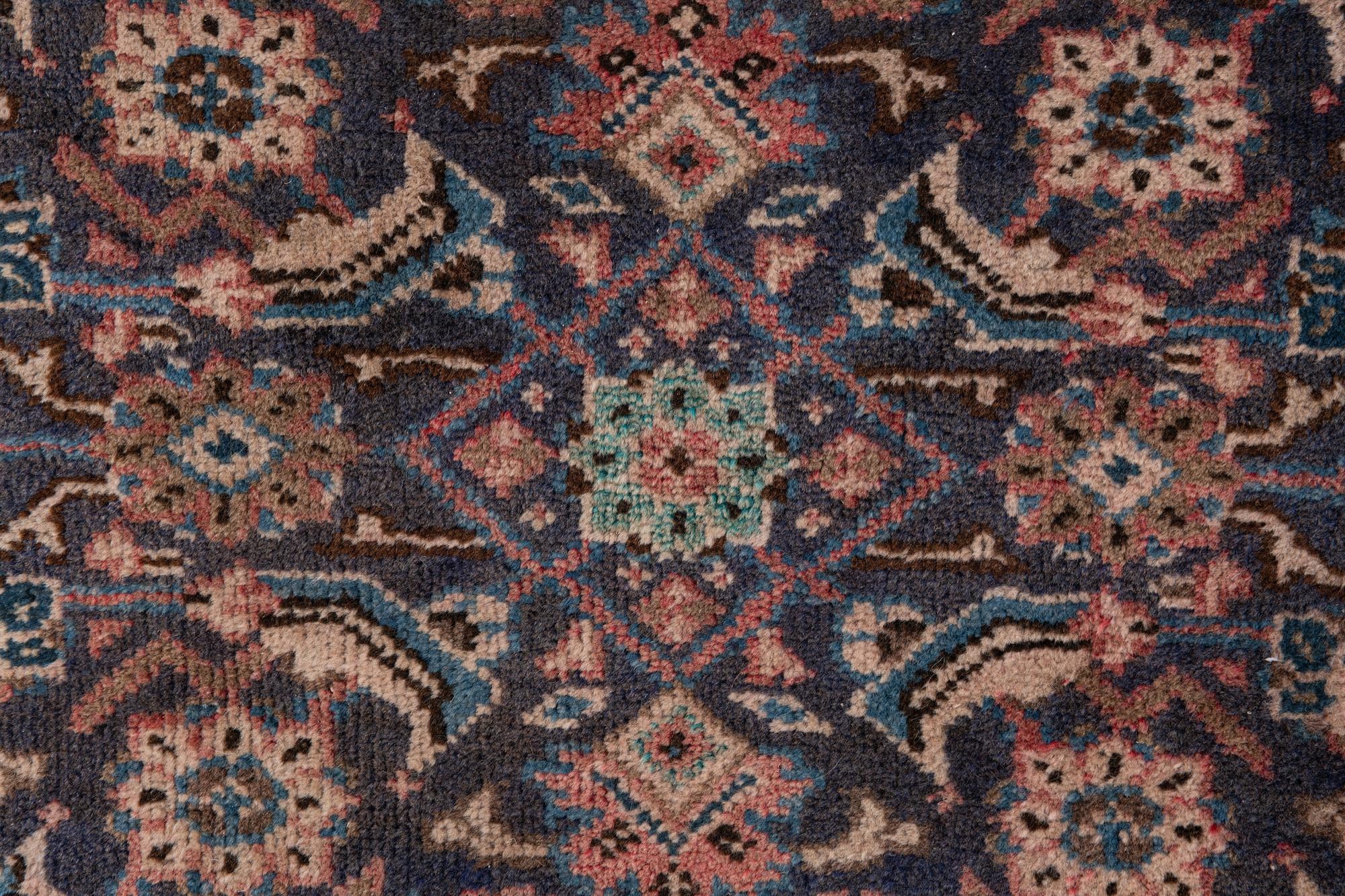 3' 9 x 10' 1 Hand Knotted Ultra Vintage Persian Wool Runner Rug