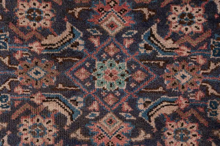 3' 9 x 10' 1 Hand Knotted Ultra Vintage Persian Wool Runner Rug