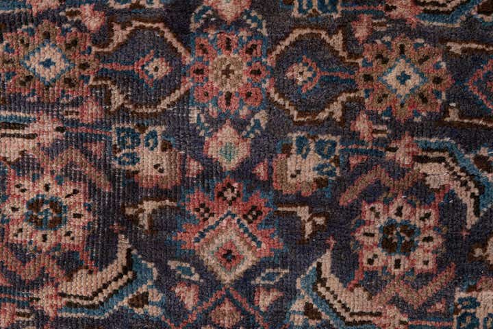 3' 9 x 10' 1 Hand Knotted Ultra Vintage Persian Wool Runner Rug
