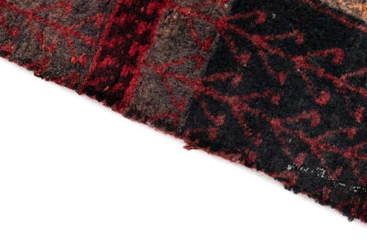 2' 4 x 4' 9 Hand Knotted Ultra Vintage Persian Wool Runner Rug