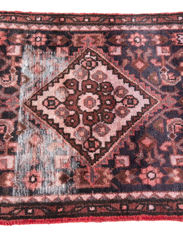 Detail image of 2' 3 x 13' 4  Hand Knotted Ultra Vintage Persian Wool Runner Rug
