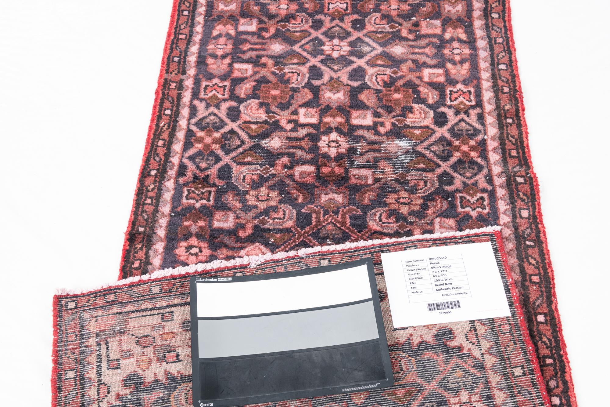 2' 3 x 13' 4 Hand Knotted Ultra Vintage Persian Wool Runner Rug