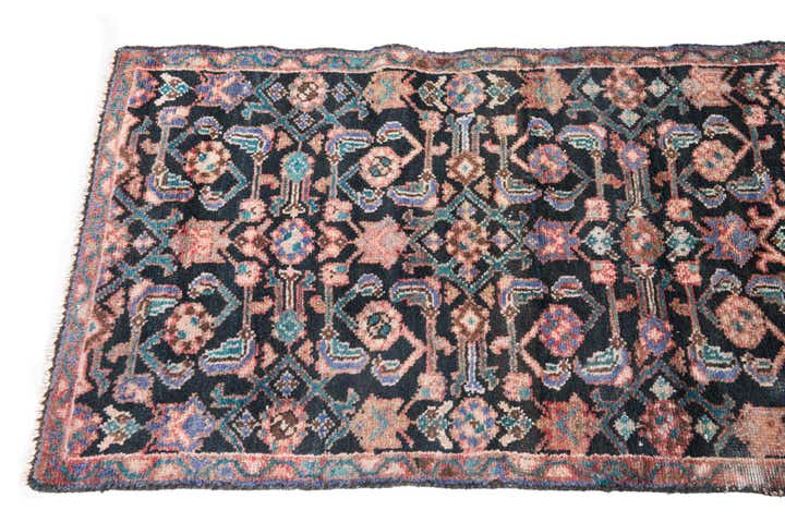 2' 1 x 9' 4 Hand Knotted Ultra Vintage Persian Wool Runner Rug