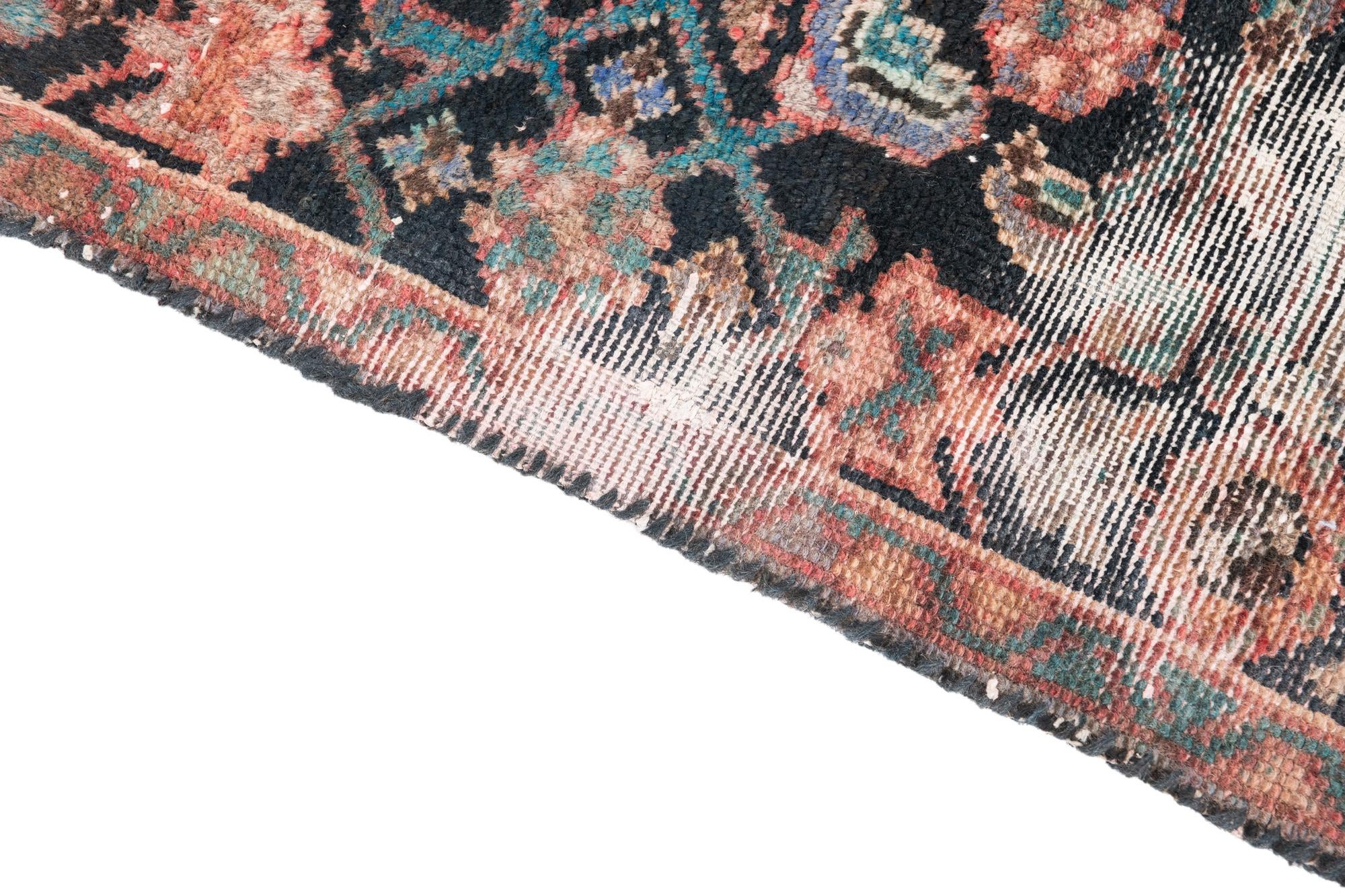 2' 1 x 9' 4 Hand Knotted Ultra Vintage Persian Wool Runner Rug