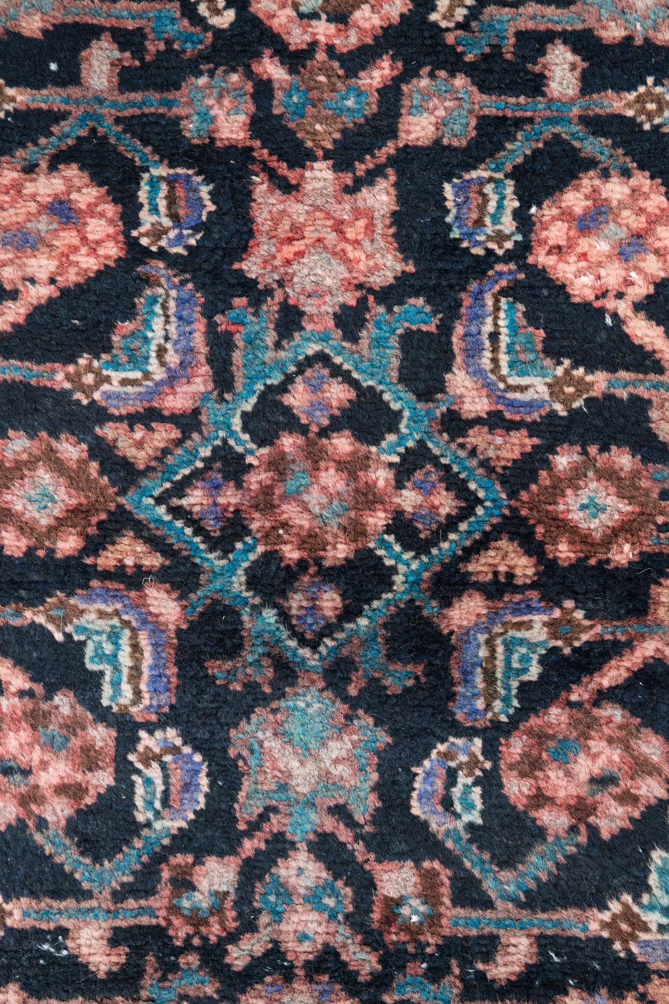 2' 1 x 9' 4 Hand Knotted Ultra Vintage Persian Wool Runner Rug
