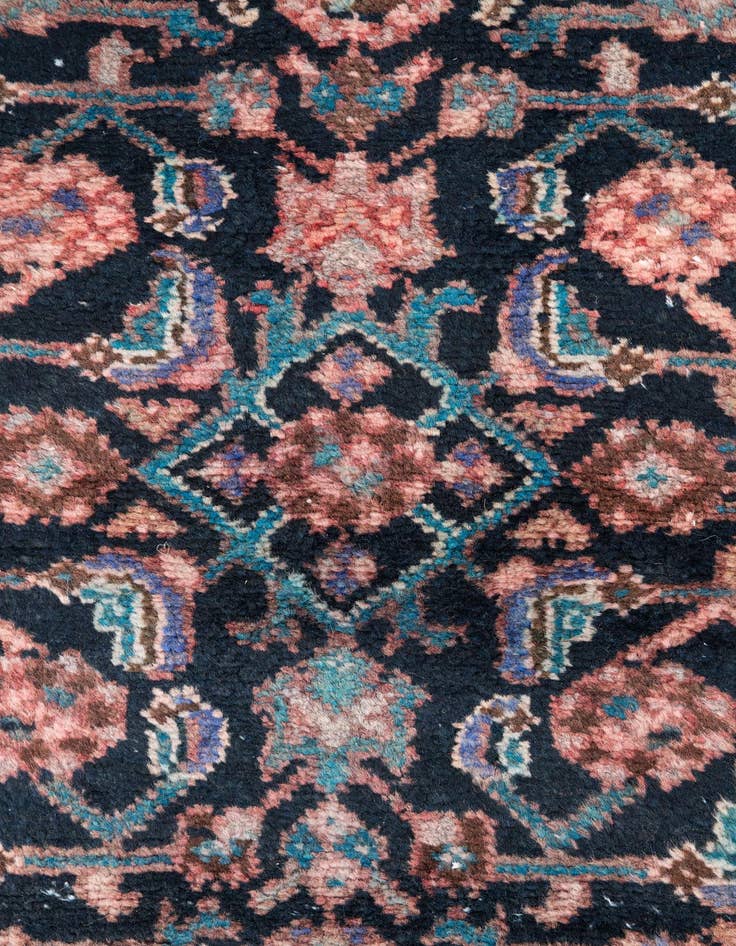 Detail image of 2' 1 x 9' 4  Hand Knotted Ultra Vintage Persian Wool Runner Rug