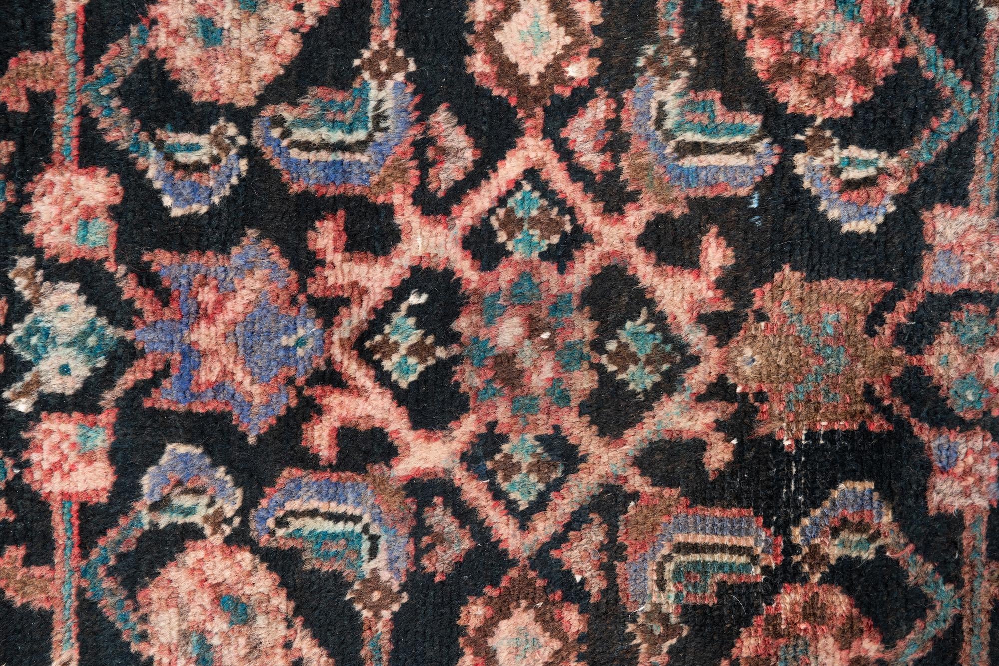 2' 1 x 9' 4 Hand Knotted Ultra Vintage Persian Wool Runner Rug