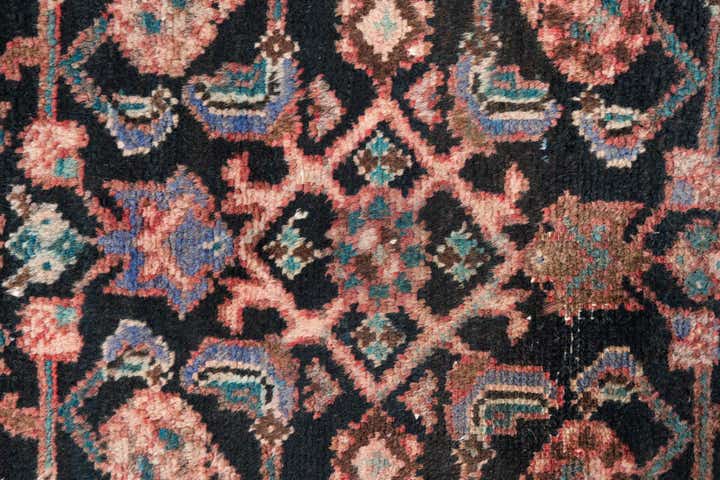 2' 1 x 9' 4 Hand Knotted Ultra Vintage Persian Wool Runner Rug
