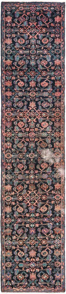 2' 1 x 9' 4 Hand Knotted Ultra Vintage Persian Wool Runner Rug