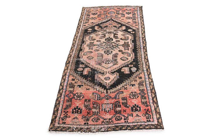 2' 10 x 6' 3 Hand Knotted Ultra Vintage Persian Wool Runner Rug