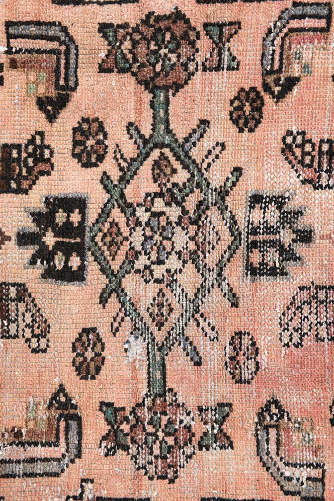 2' 10 x 6' 3 Hand Knotted Ultra Vintage Persian Wool Runner Rug