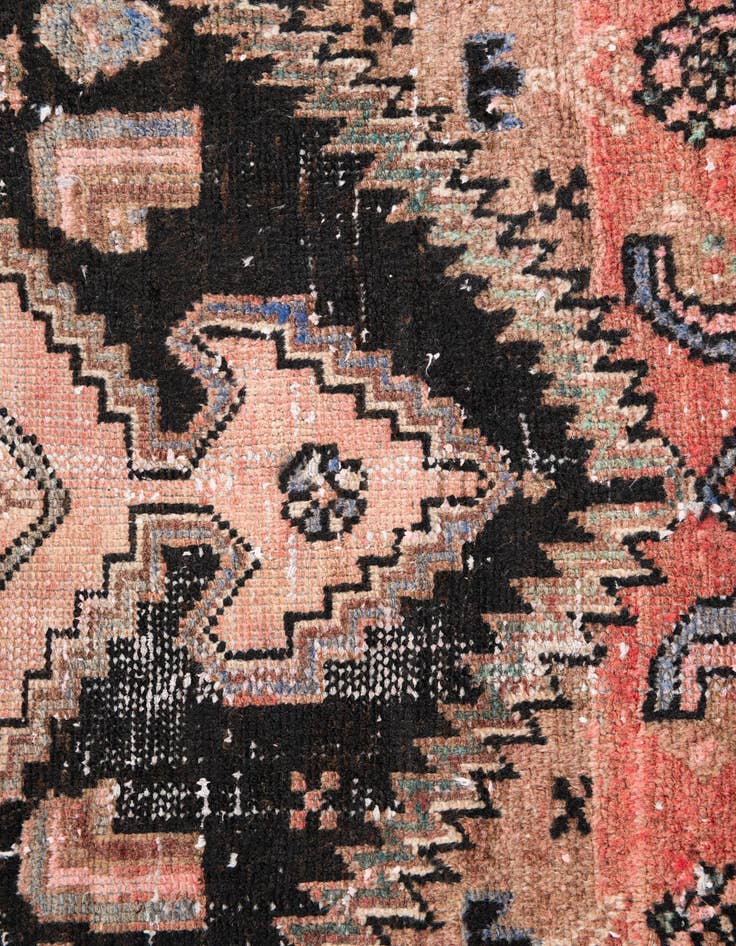 Detail image of 2' 10 x 6' 3  Hand Knotted Ultra Vintage Persian Wool Runner Rug