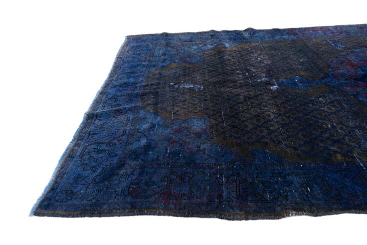 Detail image of 5' x 10' 5 Hand Knotted Ultra Vintage Persian Wool Runner Rug
