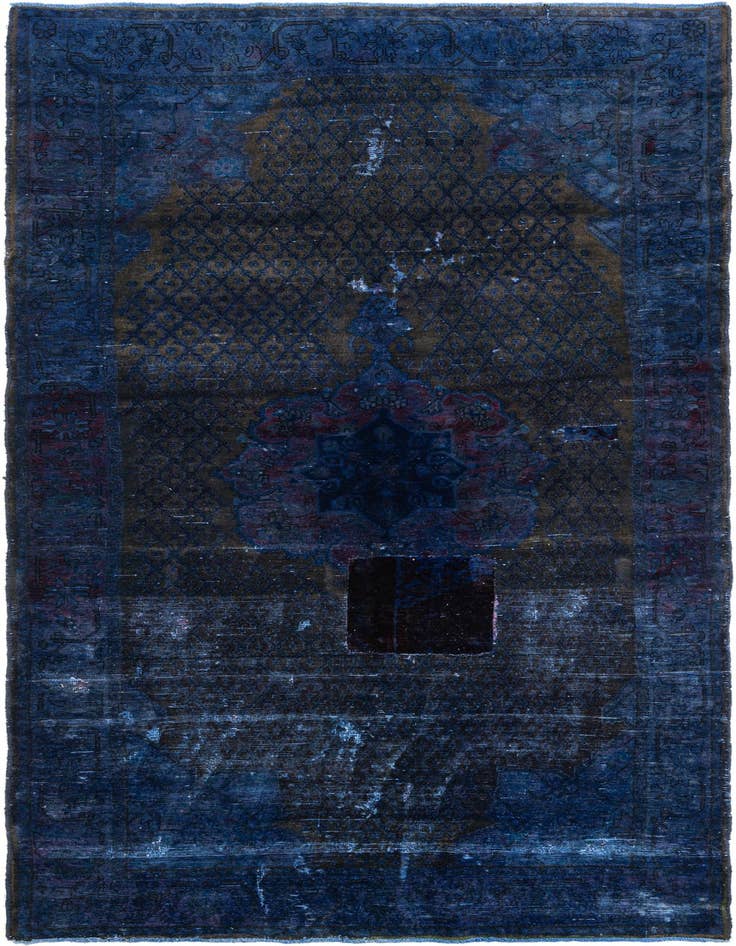 Detail image of 5' x 10' 5 Hand Knotted Ultra Vintage Persian Wool Runner Rug